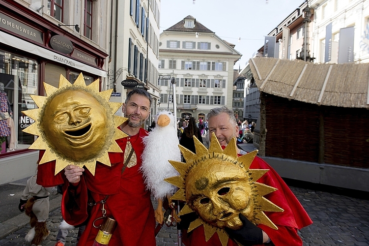 Adrian Lustenberger (links) und Adrian Bürgler. «Ganz Abhauet» in Luzern.
