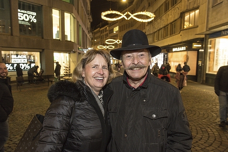 Patricia und Roland Essig freuten sich darauf, die heimische Illumination zu geniessen.
