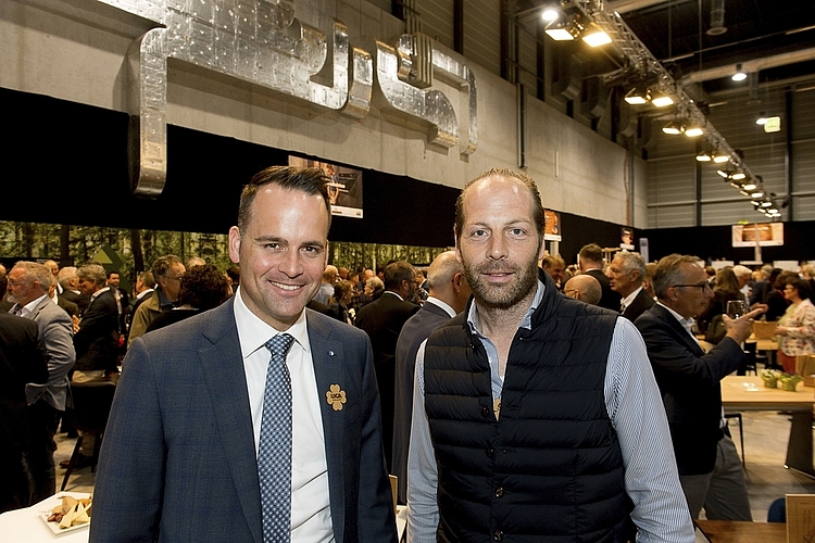 Damian Müller (links), Ständerat des Kantons Luzern, und Alessandro Pedrazzetti, Hotel Continental Park.
