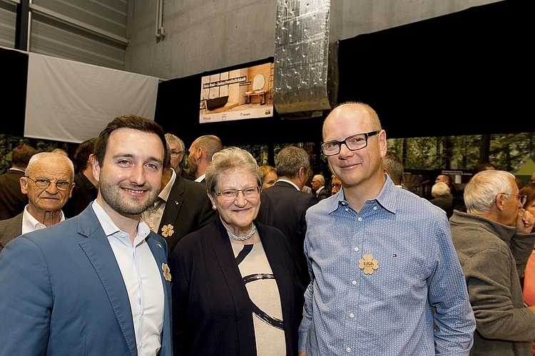 Von links: Marco Baumann, Grossstadtrat, Brigitta Stoklasek-Hürlimann und Adrian Joller, Leiter Finanzinspektorat Stadt Luzern.
