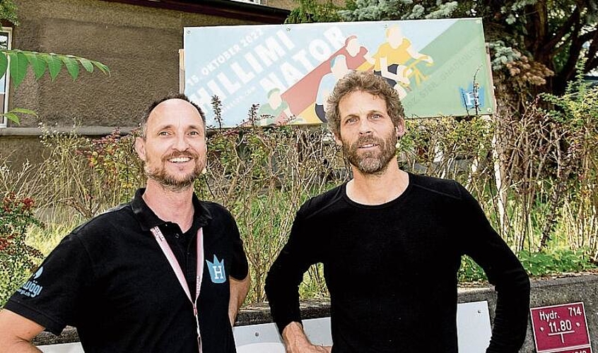 Laurin (l.) und Leano Schmid: Letztes Jahr hatten sie die Teilnahme verpasst. Dieses Jahr waren sie am Start dabei.
