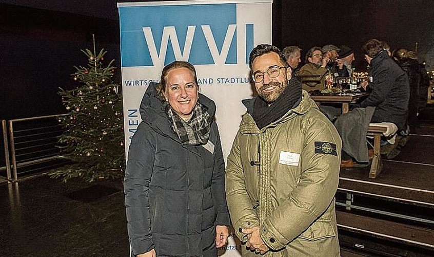 Jacqueline Theiler, JT Management und Kommunikation GmbH, und Joao Coelho, APG|SGA und Vorstand Wirtschaftsverband Stadt Luzern.
