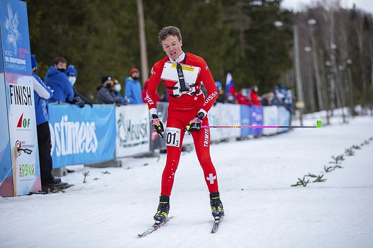 Flavio Ehrler, Europameister 2021, Ski-OL Jugend-Staffel.
