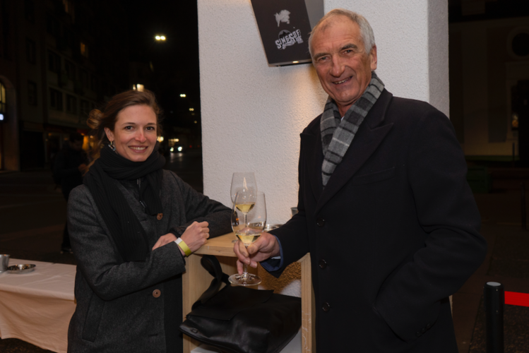 Tochter und Vater an der Premiere: Eva und Jürg Meyer. «Es ist spannend, wieder mal ein Stück von Luzern selbst zu sehen», meinten die beiden.
