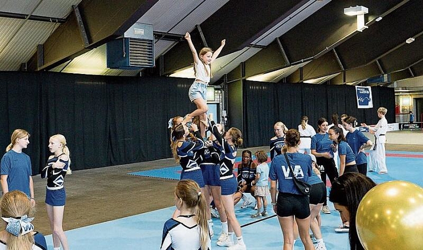 Lea Lindegger meinte nach dem Cheerleading-Auftritt bei den Wildcats Allstars: «Cool, ich könnte es mir vorstellen mitzumachen.»