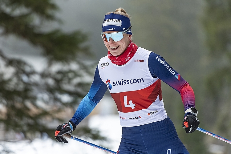 Langläuferin Nadine Fähndrich vom Skiclub Horw ist die grösste Luzerner Medaillenhoffnung an den Olympischen Spielen. Die Spiele in Peking finden von 4. bis 20. Februar statt. Bild: PD
