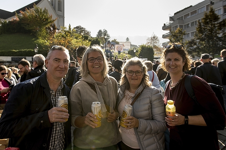 Von links: Daniel Muri, Nicole Meier, Beatrice Muri und Nadia Baumann von der Wagenbaugruppe Schattenberg. Sie haben ihr Fasnachtssujet ist noch gewählt.
