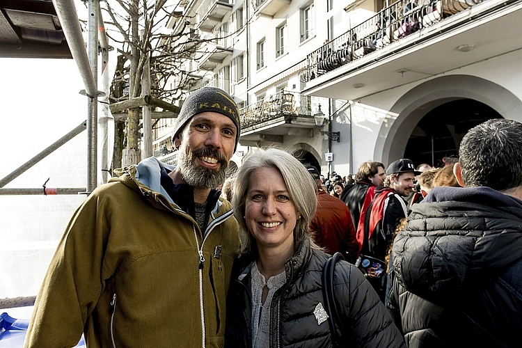 Adrian Staub und Stadträtin Franziska Bitzi: «Das Leben ist zurück!», freuen sie sich.
