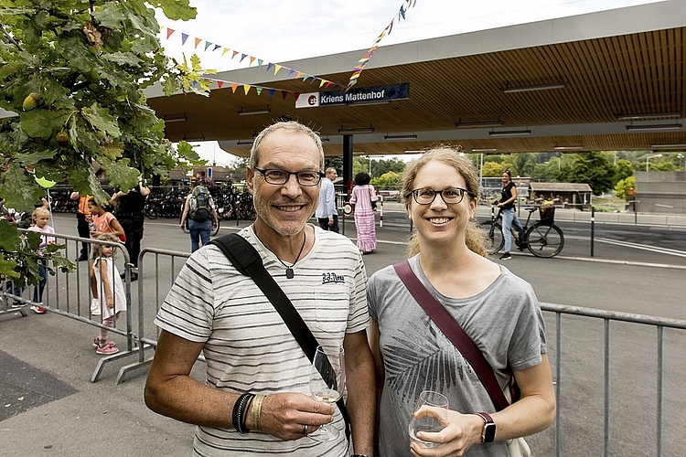 Als Krienser finden es Roland und Silvie Gernet toll, dank der Zentralbahn so eine gute Anbindung an den ÖV zu haben.
