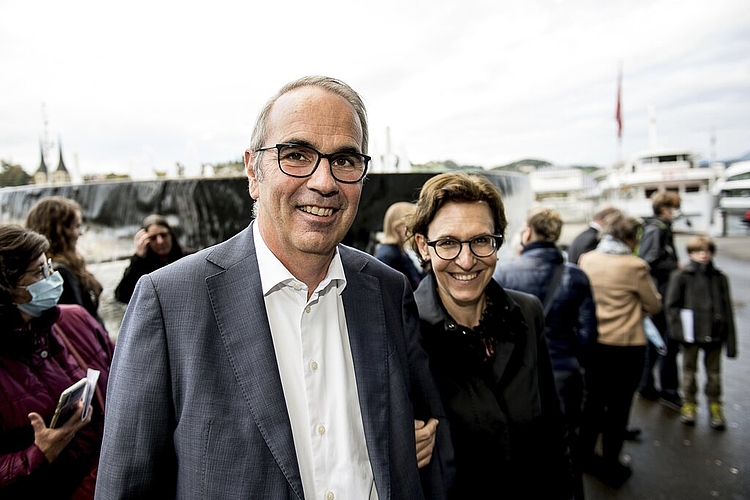 Immer wieder gerne geniessen Beat Züsli und Kathrin Krammer ein Konzert der Luzerner Kantorei, in dem der Sohn des Stadtpräsidenten gesungen hat.
