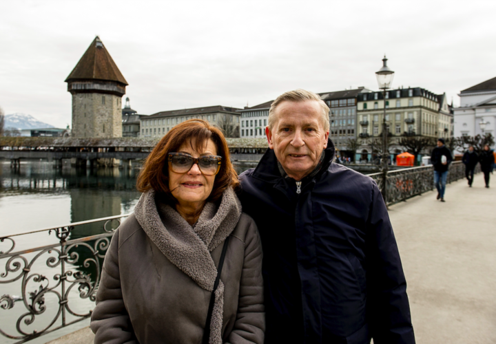 Jarmila Eichenberger und Georg Hess: «Es ist versprochen worden, dass die Määs auf dem Inseli weiterhin stattfindet.»
