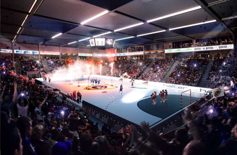 Die Sport- und Eventhalle wird voraussichtlich bereits im Herbst 2024 bereit sein.