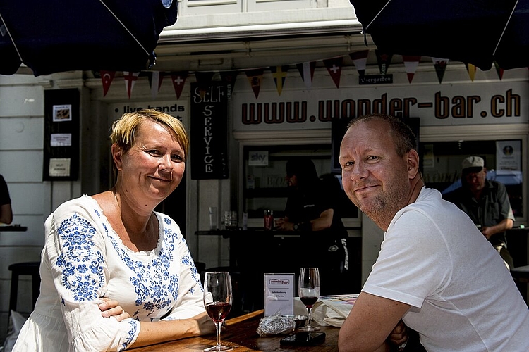 Die aus Finnland stammenden Hoanna Vihro und Jetro Siekkinen hofften auf einen Schweizer Sieg.
