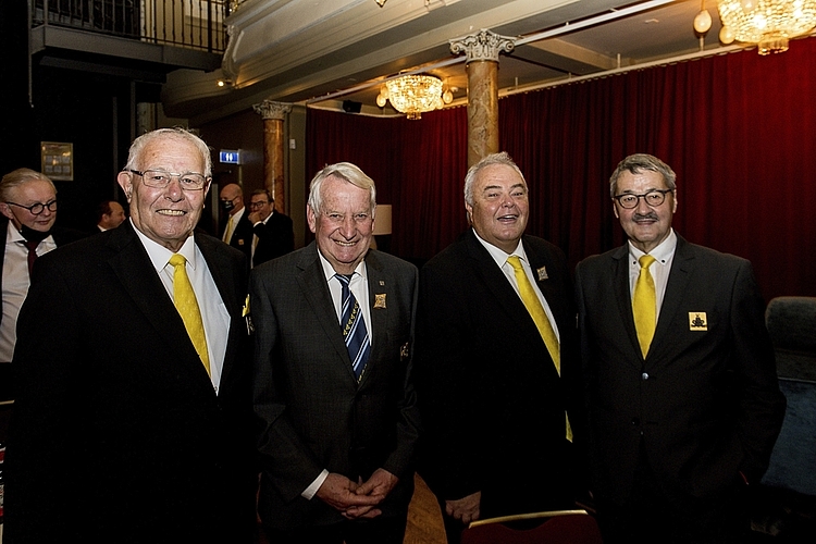 Als Zunftmeister, Weibel oder Präsident erlebten (von links) Peter Keist, Jost Hammer, Jörg Krähenbühl und Urs Märchy die Fasnacht bereits hautnah.
