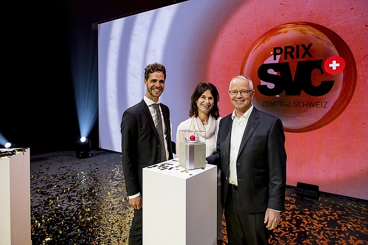 Die Renggli AG, Prix SVC Zentralschweiz 2020. Samuel (l.), Andrea und Max Renggli. Ab 2023, zum 100-Jahr-Jubiläum, wird die 5. Generation die Firma führen.
