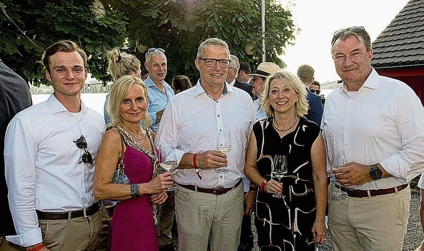 Von links: Sebastian und Ursula Ziswiler, Roman Fässler, Brigitte Schwegler und Hugo Ziswiler. «Rudern ist die schönste Sportart. An der Regatta am Rotsee trifft man die schönsten Männer», meinte Ursula.