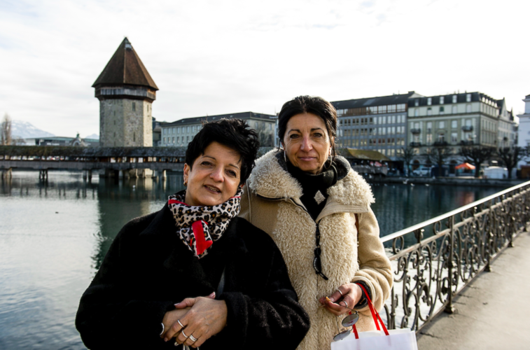 Cinzia Sorrentino (links) und Antonella Zanardo: «Die Määs muss da bleiben, wo sie ist. Das ist der beste Platz dafür.»
