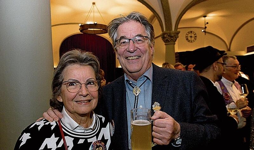 Ehemalige Buchelimusig-Mitglieder Christa und Rolf Hermetschweiler. Der Vater von Rolf spielte schon in den 60er-Jahren als Hornist in der Musig.
