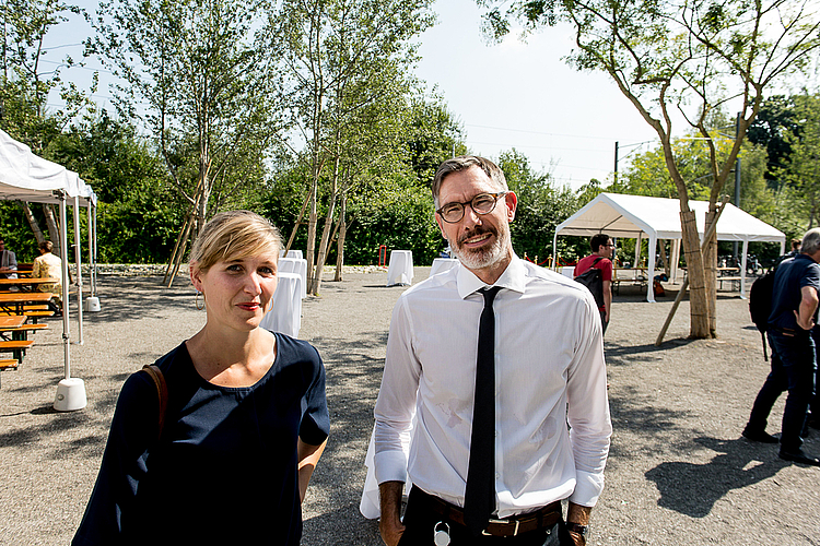 Sandra Küpper, Künstlerische Leitung des Luzerner Theaters, und Christian Kipper, Aus- und Weiterbildung an der Hochschule Luzern – Musik.
