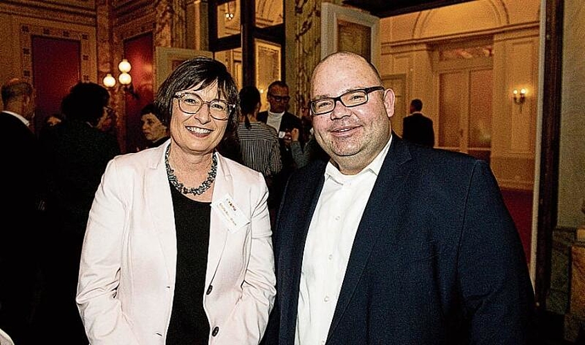 Sibylle Boos-Braun, Kantonsrätin und Präsidentin Verband Luzerner Gemeinden, und Armin Hartmann, Kantonsrat und Präsident Hauseigentümerverband Kanton Luzern.
