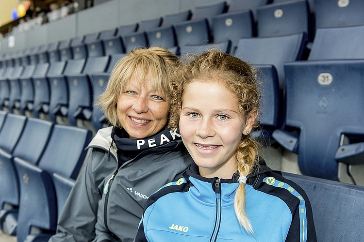 Die Tochter Sinja von Carol Reiteler schloss am Nachmittag den 1000-Meter-Lauf U16 auf dem 5. Rang ab.
