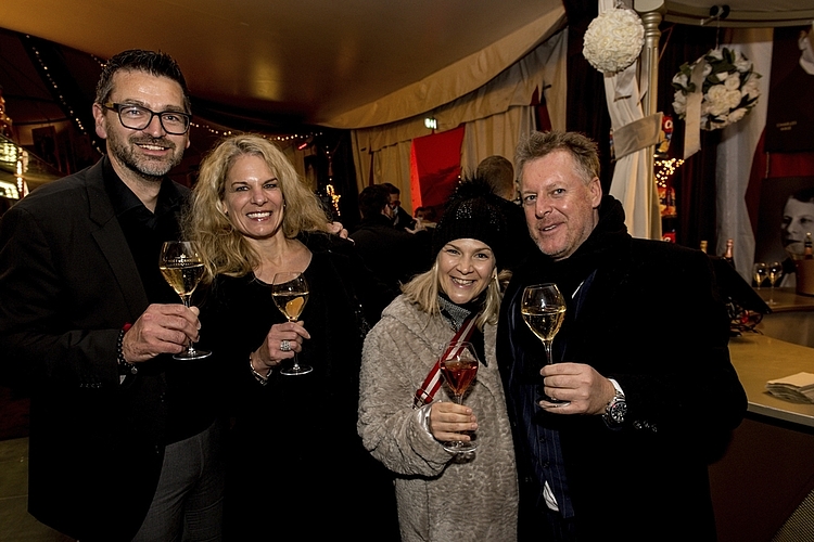 «Das war ein so schön gelassener Abend mit Staunen und Abtauchen», meinten (von links) Werner Wohlwend, Nicole Grau, Barbara Palermo und Martin Elmiger.
