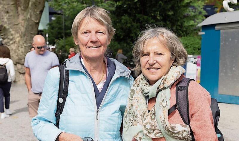 Das Lucerne Festival zieht Zürcherinnen an: Regula Stocker (links) kommt aus Richterswil, Helene Urban aus der Stadt Zürich.