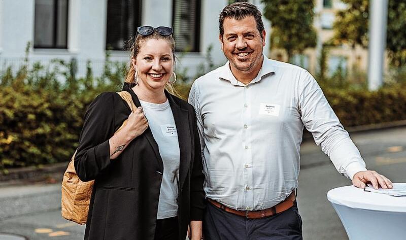 Chantal Brauchli, Geschäftsleitung und Inhaberin Brauchli AG, und Benjamin Koch, Präsident WVL.