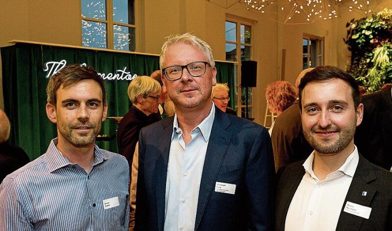 Von links: Präsident Olivier Dolder, SRG Zentralschweiz, Geschäftsführer Christoph Lang, ITZ InnovationsTransfer Zentralschweiz, und Fraktionspräsident FDP Marco Baumann, Grosser Stadtrat Luzern.