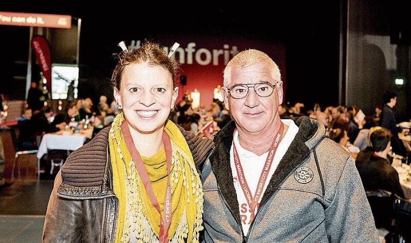 Lara Wetzel und Marc Johann. Als ehemaliges OK-Mitglied war er verantwortlich für das Ressort Festwirtschaft.