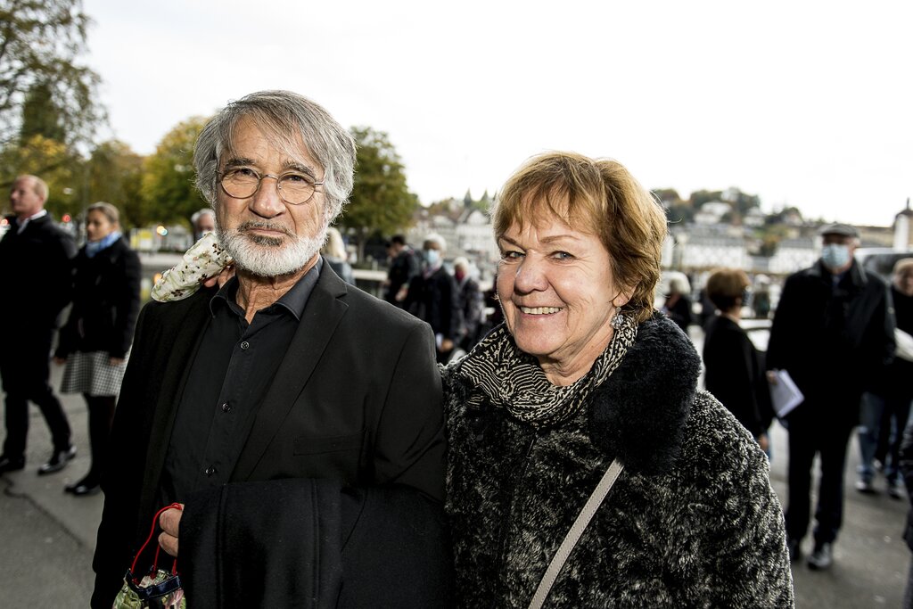 Marianne und Robert Hofer freuen sich, wieder einmal ein Konzert im KKL zu geniessen.
