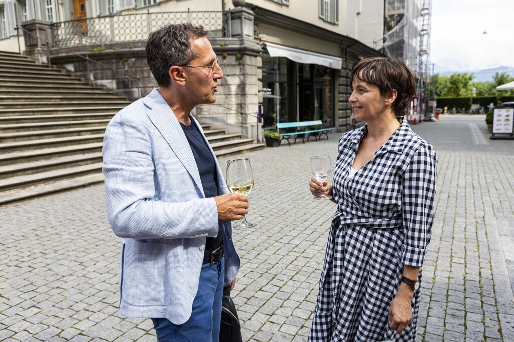 Sehen die Ergebnisse als einen guten Start für ihre Partei in die kommenden vier Jahre: Marcel Dürr, Präsident der Stadtluzerner GLP, und Riccarda Schaller, Co-Präsidentin der GLP Luzern.