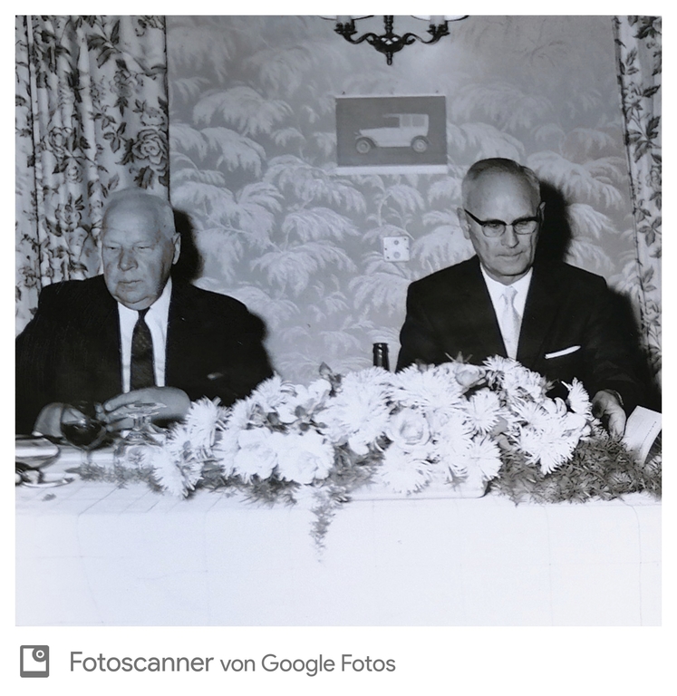 Gründungsmitglied Albert Beck und Zentralpräsident Alfred Hermann an einer Versammlung im Jahre 1970. Bilder: PD
