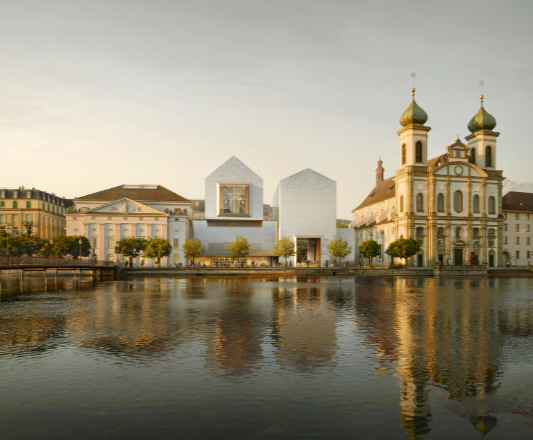 Das Projekt «überall» umfasst einen Anbau auf der Seite der Jesuitenkirche. Bilder: PD
