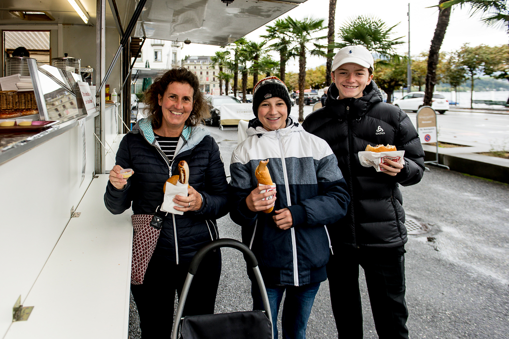 Gabi, Nils und Lars Vaillant (von links) waren schon traurig, dass dieses Jahr keine Määs stattfindet.
