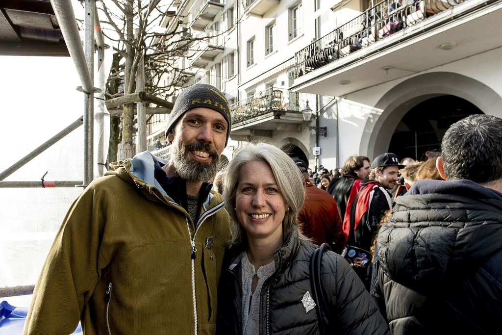 Adrian Staub und Stadträtin Franziska Bitzi: «Das Leben ist zurück!», freuen sie sich.
