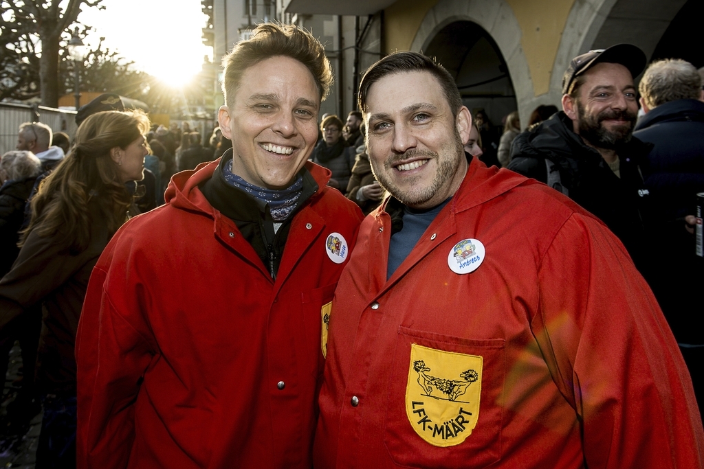 Die zwei Kafi-Verkäufer Marco De Donno (links) und Andreas Duss.
