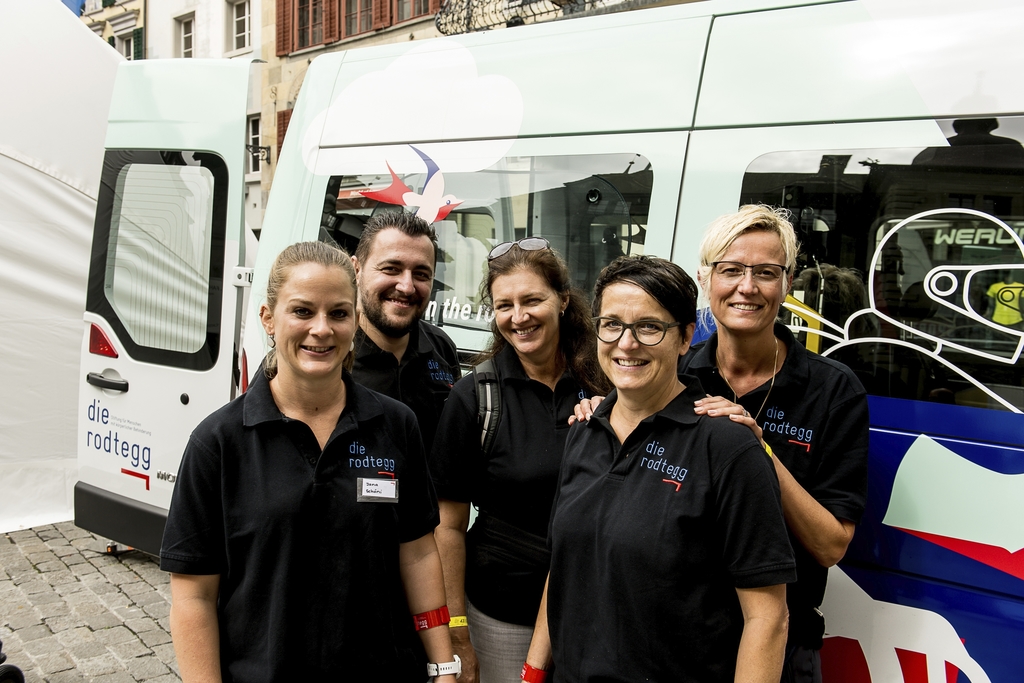 Crew der Rodtegg-Stiftung: (von links) Jana Schöni, Fidan Korqaj, Monika von Büren, Edith Wangeler und Manuela Burkart.