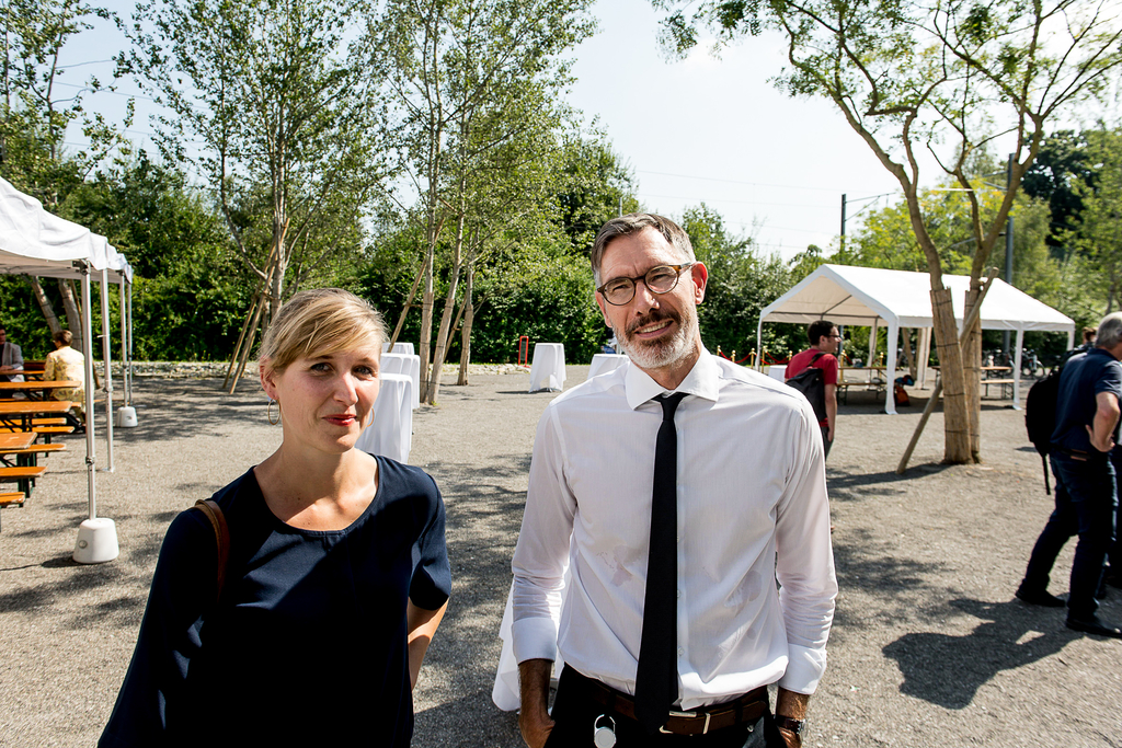 Sandra Küpper, Künstlerische Leitung des Luzerner Theaters, und Christian Kipper, Aus- und Weiterbildung an der Hochschule Luzern – Musik.
