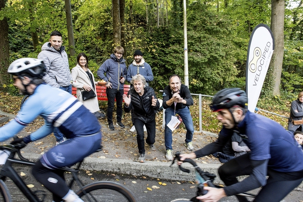 Cyril Wiget (links) von Velociped unterstützte den Anlass, den Ruben Wey vom Verein bike4life.ch in Luzern seit Jahren organisiert.
