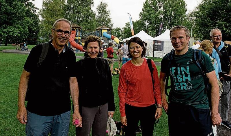 Von links: Stadtpräsident Beat Züsli, Ehefrau und PH-Rektorin Kathrin Krammer und Yvonne und Christoph Lampart.
